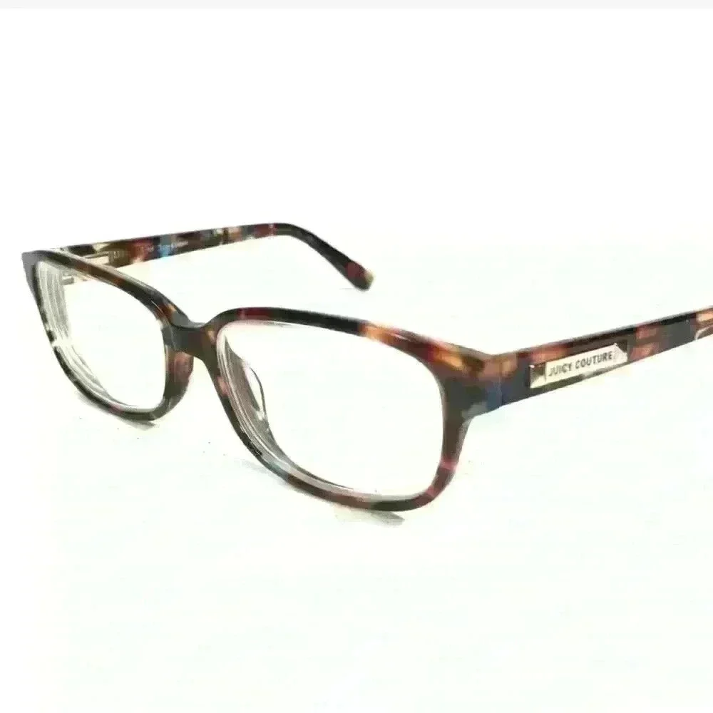 Juicy Couture Adult Eyeglasses Frames Brown Blue Tortoise Gold